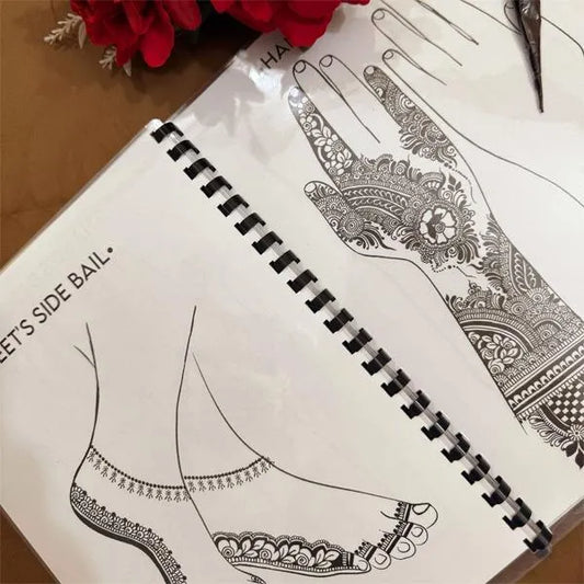 Artisan Mehndi Practice Book for Beginners With Henna Paste