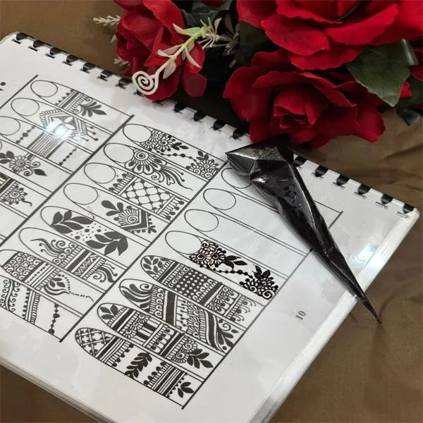 Artisan Mehndi Practice Book for Beginners With Henna Paste