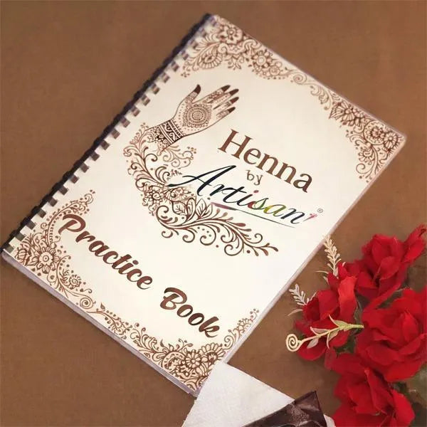 Artisan Mehndi Practice Book for Beginners With Henna Paste